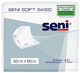 Пеленки Seni Soft Basic 60 x 60 см, 10 шт.