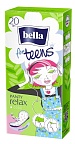 Прокладки ежедневные супертонкие bella for teens relax deo по 20 шт.