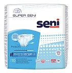 Подгузники для взрослых Super Seni Extra Large(4), 120-160 см, 10 шт.