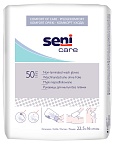 Рукавицы для мытья без непроницаемой внутри пленки Seni Care, 50 шт.
