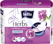 Гигиенические женские прокладки bella Herbs с экстрактом вербены, 10 шт/уп