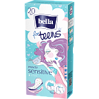 Прокладки ежедневные супертонкие bella for teens sensitive по 20 шт.