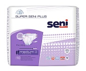Подгузники для взрослых Super Seni Plus Medium(2) 75-110 см. по 10 шт.