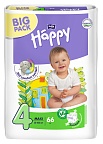Подгузники для детей bella baby Happy, Maxi (8-18 кг), 66 шт.