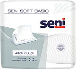Пеленки Seni Soft Basic 40 x 60 по 30шт