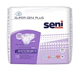 Подгузники для взрослых Super Seni Plus Extra Large(4), 130-170 см, 10 шт.