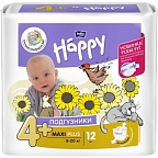 Подгузники для детей bella baby Happy, Maxi Plus (9-20 кг), 12 шт.