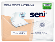 Пеленки Seni Soft Normal 60 x 60 по 30 шт (компактное сложение)